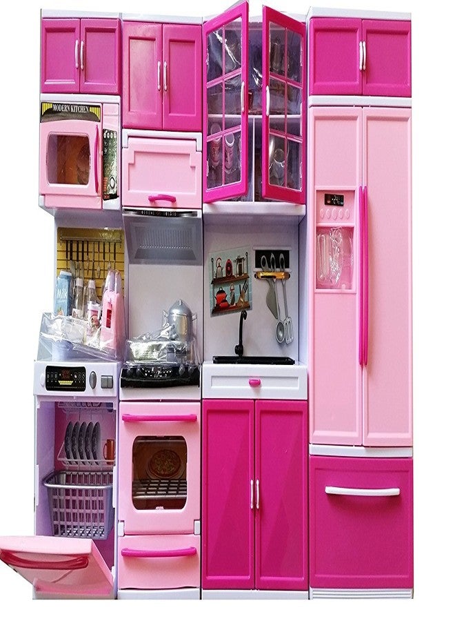 Heer Modern Kitchen Set with 4 Compartments, Musical and Lights(Big Size) - Image 1